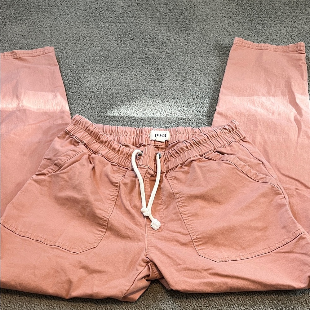 Pact Women's Pink Straight Leg Pants